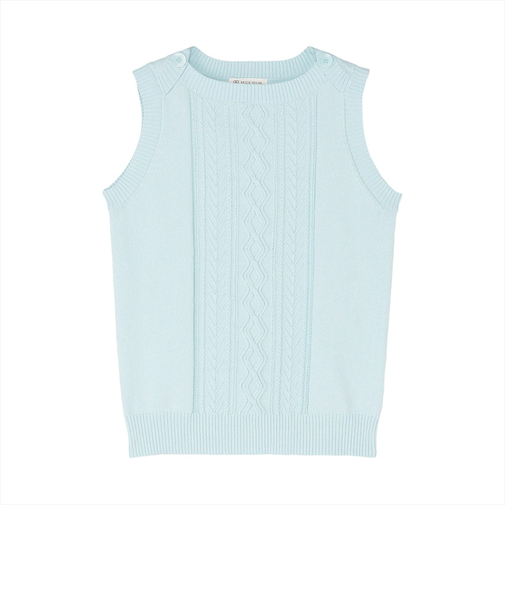 ニット ボートネック ベスト レディース