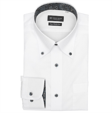 【超形態安定】 ボタンダウン 長袖 形態安定 ワイシャツ