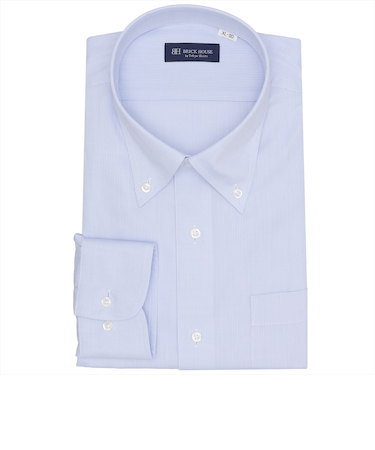 【大きいサイズ】 ボタンダウン 長袖 形態安定 ワイシャツ