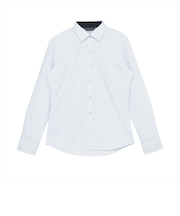 【透け防止】 ワイド 長袖 形態安定 レディースシャツ