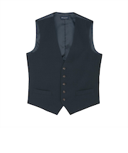 オール布帛仕様ジレ メンズ