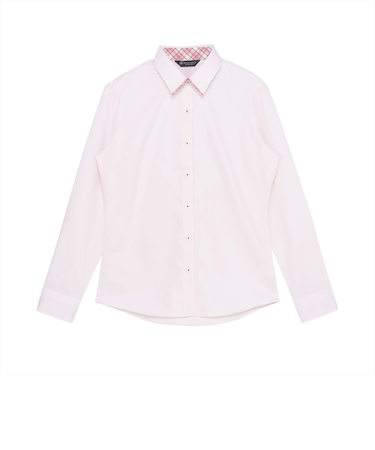 【透け防止】 レギュラー 長袖 形態安定 レディースシャツ