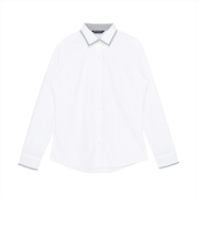 【透け防止】 ワイド 長袖 形態安定 レディースシャツ