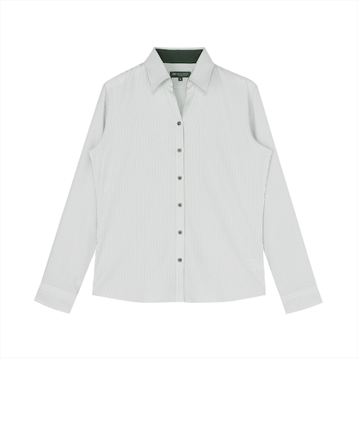 【COFREX】 スキッパー 長袖 形態安定 レディースシャツ