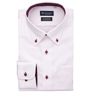 【超形態安定】 ボタンダウン 長袖 形態安定 綿100% ワイシャツ