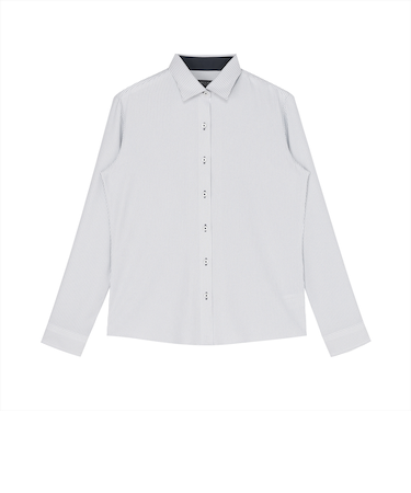 【COFREX】 ワイド 長袖 形態安定 レディースシャツ