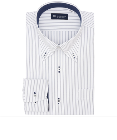 【COFREX】 ボタンダウン 長袖 形態安定 ワイシャツ