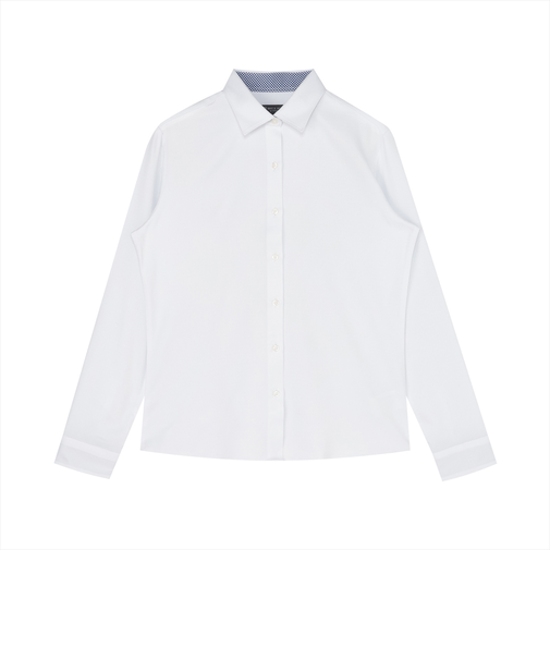 【COFREX】 ワイド 長袖 形態安定 レディースシャツ