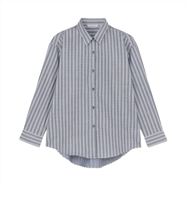 【Pitta Re:)】 ふわっとガーゼシャツ ワイドシルエット 長袖 綿100% レディース カジュアルシャツ