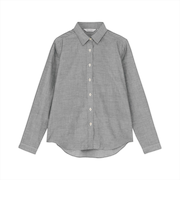 【Pitta Re:)】 ふわっとガーゼシャツ レギュラーシルエット 長袖 綿100% レディース カジュアルシャツ