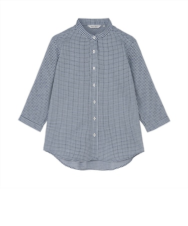 【Pitta Re:)】ふわっとガーゼシャツ レギュラーシルエット 七分袖 綿100% レディース カジュアルシャツ