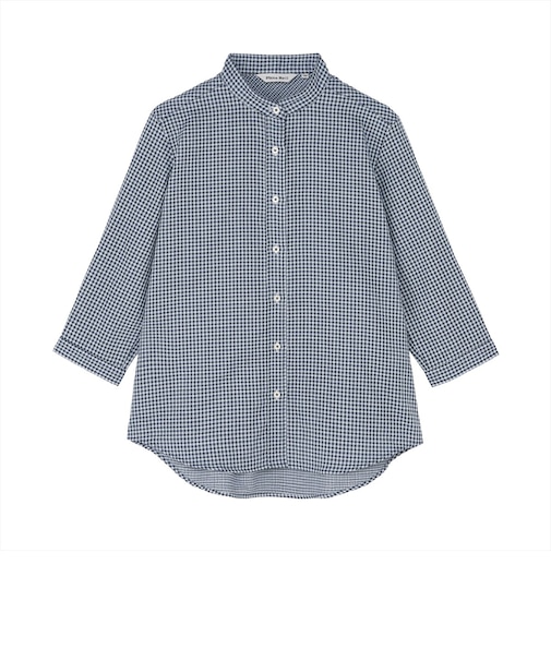 【Pitta Re:)】ふわっとガーゼシャツ レギュラーシルエット 七分袖 綿100% レディース カジュアルシャツ