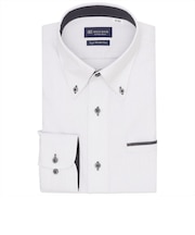 【超形態安定】 ボタンダウン 長袖 形態安定 ワイシャツ