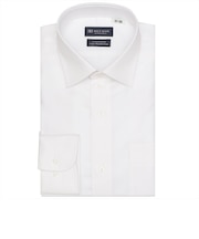 【超形態安定・大きいサイズ】 ワイド 長袖 形態安定 綿100% ワイシャツ