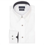 【超形態安定】 スナップダウン 長袖 形態安定 綿100% ワイシャツ