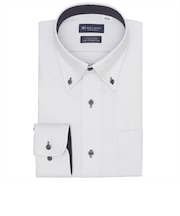 【超形態安定】 ボタンダウン 長袖 形態安定 綿100% ワイシャツ