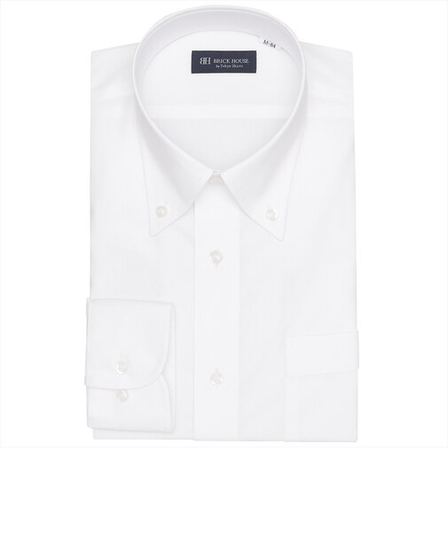 【吸水速乾】 ボタンダウン 長袖 形態安定 ワイシャツ