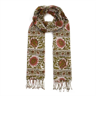 フラワーライン ストール レディース