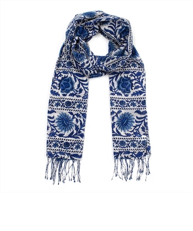 フラワーライン ストール レディース