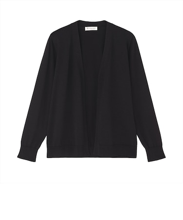 ニット ドライレーヨン ミドル丈 トッパーカーディガン レディース