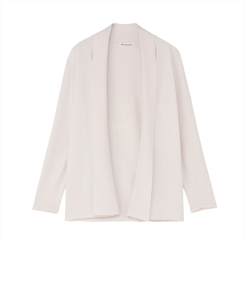 ニット ドライレーヨン 前立てリブ トッパーカーディガン レディース