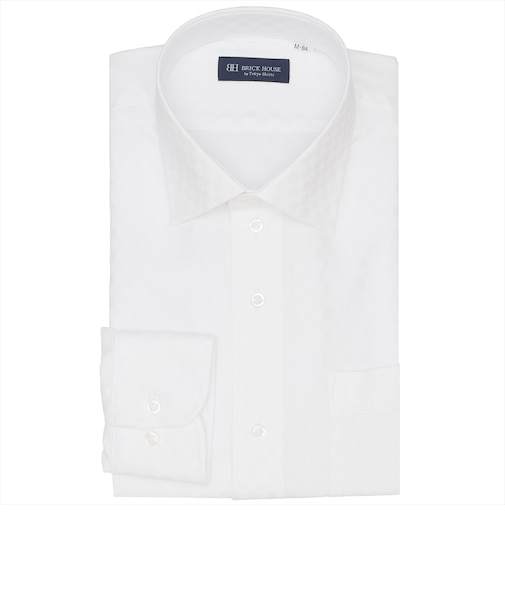 【COFREX】 ワイド 長袖 形態安定 ワイシャツ