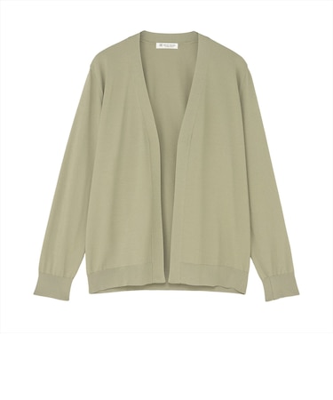 ニット ドライレーヨン ミドル丈 トッパーカーディガン レディース