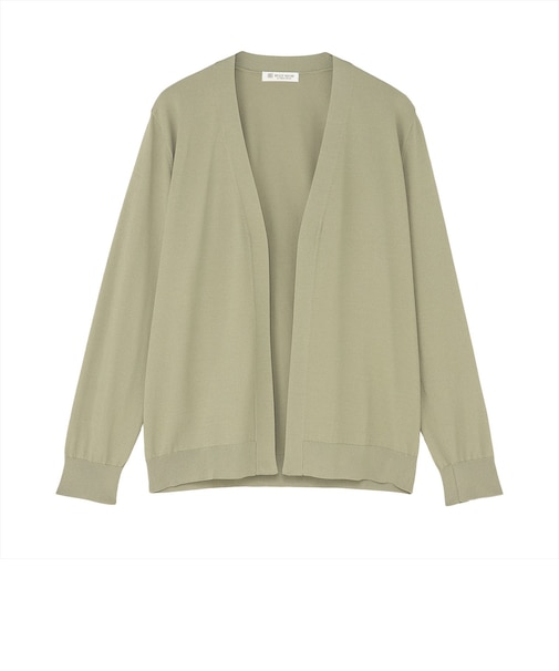 ニット ドライレーヨン ミドル丈 トッパーカーディガン レディース