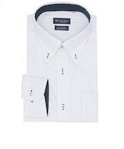 【超形態安定・大きいサイズ】 ボタンダウン 長袖 形態安定 綿100% ワイシャツ