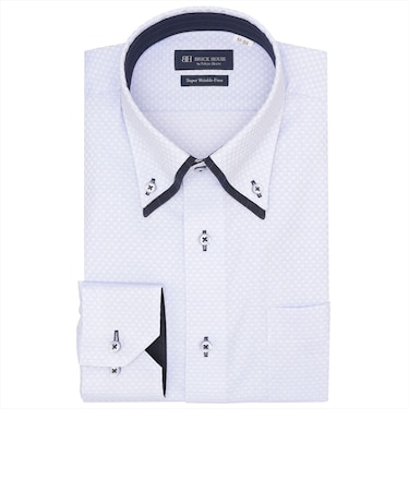 【超形態安定】 ボタンダウン 長袖 形態安定 ワイシャツ