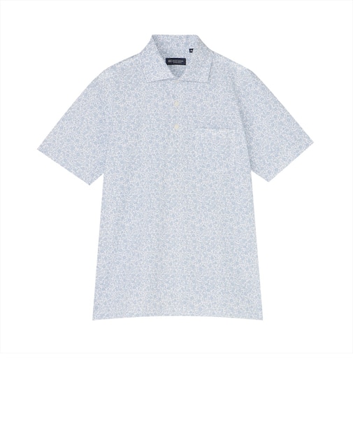 フラワー 総柄プリント ポロシャツ 半袖 メンズ