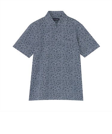 フラワー 総柄プリント ポロシャツ 半袖 メンズ