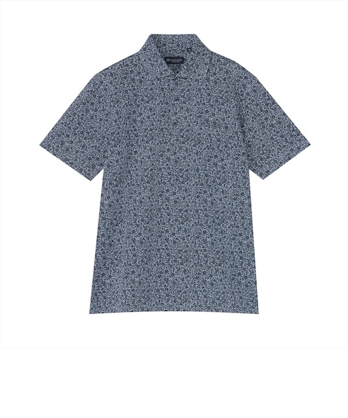 フラワー 総柄プリント ポロシャツ 半袖 メンズ