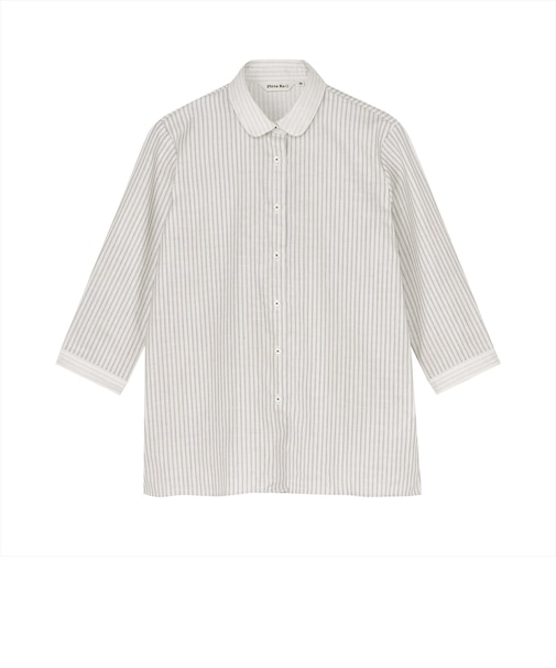 【Pitta Re:)】ふわっとガーゼシャツ レギュラーシルエット 七分袖 綿100% レディース カジュアルシャツ