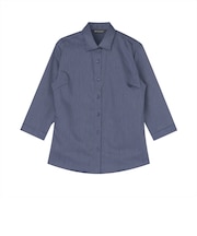 【超形態安定】 ワイド 七分袖 形態安定 綿100% レディースシャツ