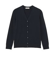 ニット ドライレーヨン 長袖 Vネック カーディガン レディース