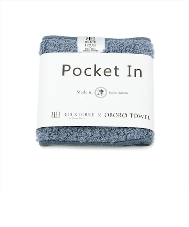 【BRICK HOUSE×OBORO TOWEL】ハンカチ タオル ポケットイン メンズ レディース
