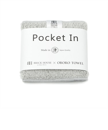【BRICK HOUSE×OBORO TOWEL】ハンカチ タオル ポケットイン メンズ レディース