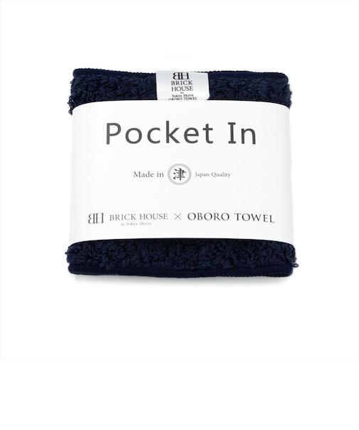 【BRICK HOUSE×OBORO TOWEL】ハンカチ タオル ポケットイン メンズ レディース