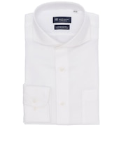 【超形態安定】 ホリゾンタルワイド 長袖 形態安定 綿100% ワイシャツ