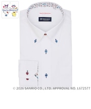 【HELLO KITTY×TOKYO SHIRTS】 ボタンダウン 長袖 形態安定 ワイシャツ