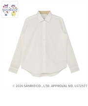 【サンリオキャラクターズ×TOKYO SHIRTS】 ワイド 長袖 形態安定 レディースシャツ
