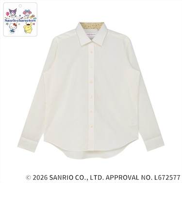 【サンリオキャラクターズ×TOKYO SHIRTS】 ワイド 長袖 形態安定 レディースシャツ