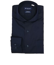 【超形態安定】 ホリゾンタルワイド 長袖 形態安定 綿100% ワイシャツ