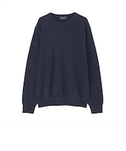 ニット クルーネック プルオーバー カシミア100% メンズ