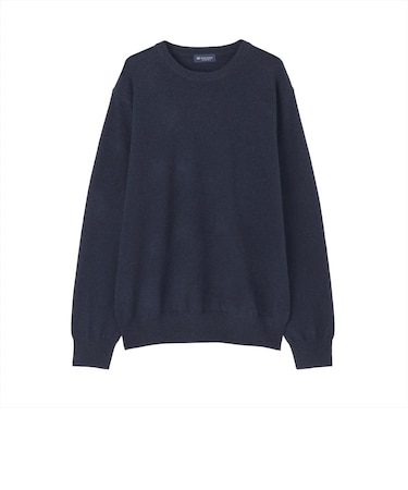 ニット クルーネック プルオーバー カシミア100% メンズ