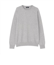 ニット クルーネック プルオーバー カシミア100% メンズ