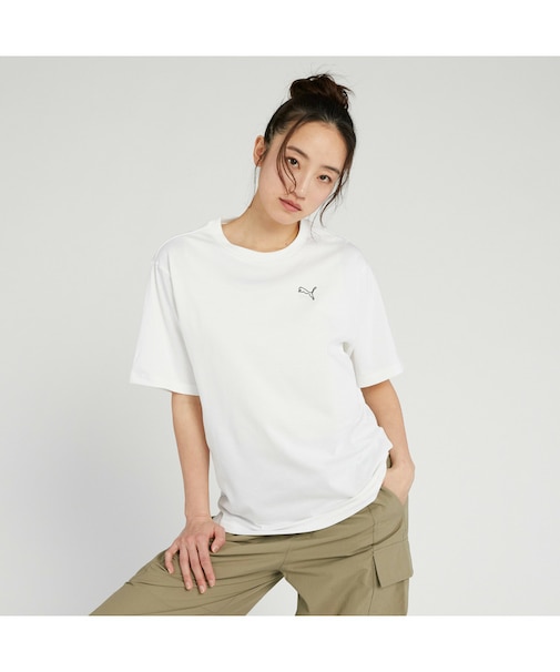 ウィメンズ ESS MX キャット ロゴ リラックス 半袖 Tシャツ