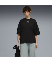 ウィメンズ デア トゥ オーバーサイズド ルーシュド 半袖 Tシャツ