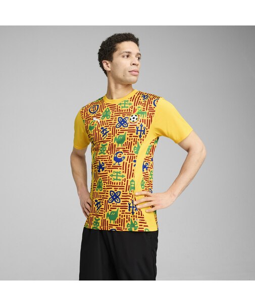 メンズ サッカー ガーナ プレマッチ 半袖 シャツ